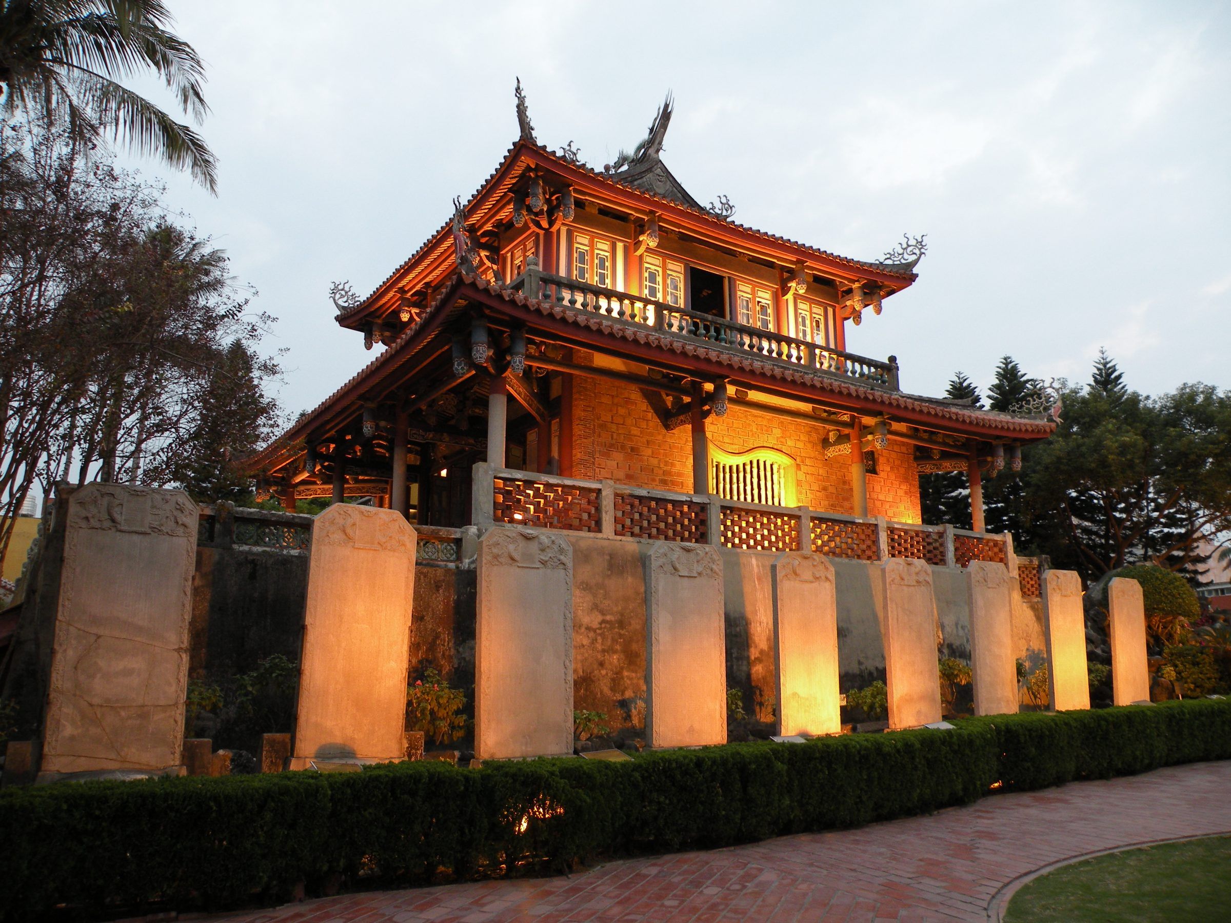Chihkan Tower at night, Tainan